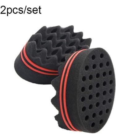 dijiusidy 2 Pieces Brush Barber Twist Sponge Hair Sponge Convenient Different Hairstyles Wear-resistant Stable Brush for Travel Men - Buy Online on GoSupps.com