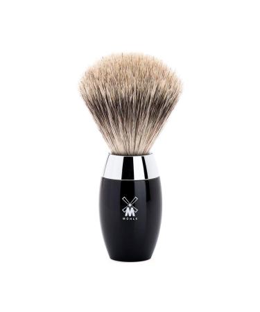 M HLE KOSMO Black Fine Badger Shaving Brush