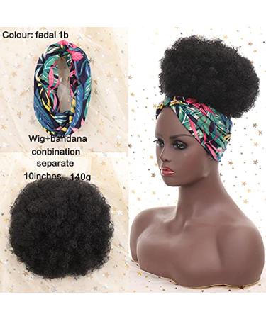 Buy 10 Inch Synthetic Buns Boy Wig - Hair Accessories for Girls & Black Women | Afro Puff Ponytail - Buy Online on GoSupps.com
