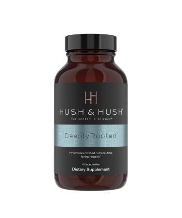 Hush & Hush DeeplyRooted Hair Supplement For Stronger  Healthier Hair - Collagen Hair Growth Pills For Men & Women - Biotin For Hair Loss - Hair Care For Thinning Hair & Hair Regrowth - 120 Capsules - Buy Online on GoSupps.com