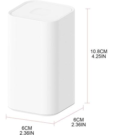 LOOMIKKE Modern Bamboo Toothpick Storage Bottle | Stylish Dental Floss Picks | Functional & Practical Home Organizer - Buy Online on GoSupps.com