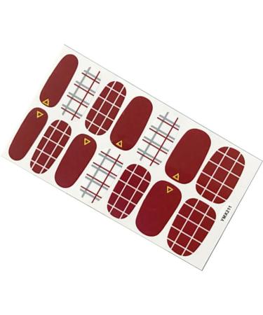 dijiusidy Nail Art Stickers Self-Adhesive Fingernail Decal with Strap Glue DIY Art Decor Full Cover Manicure Kits for Women Girls YMX211 - Buy Online on GoSupps.com