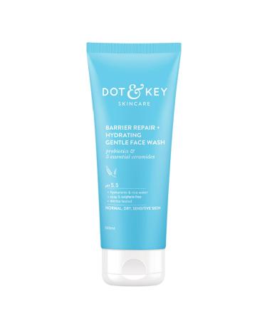 DO.T & KE Y Barrier Repair + Hydrating Gentle Face Wash With Probiotic|Ceremide Face Wash|Face Wash For Dry Skin Normal Skin&Sensitive Skin|Gently Cleanses Skin From Dirt&Oil For Unisex 100Ml