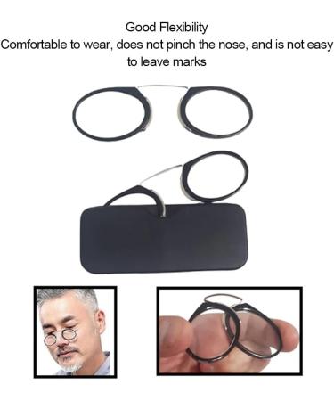 Buy Seminismar Mini Nose Clip Reading Glasses - Compact & Foldable Monocle for Women +2.0 Diopter - International Shipping Available - Buy Online on GoSupps.com