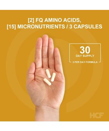HCF Happy Calm & Focused - Brain Focus Attention Concentration & Mood Supplement - FQ Foundation Amino Acids Vitamins & Minerals. (3-Pack) - Buy Online on GoSupps.com