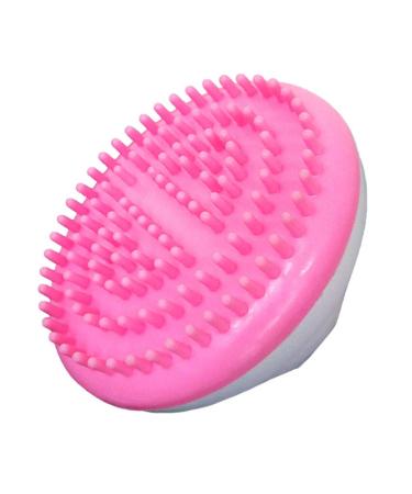 Bathwascher for the body scaled scales made of silicone hand massage device anti -massage brush anti -brushcass cosmetics meridian brush tool shampoo man pink