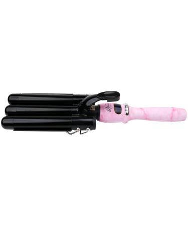 The Waver, 3 Barrel Curling Iron Hair Waver Adjustable to 430 Degrees, Auto Shut Off, 25mm Ceramic Crimper Iron LCD Display, Curling Wand, Triple Hair Curler
