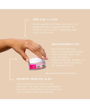 Fade Out Collagen Boost Brightening Night Cream - Anti-Aging Moisturizer with Vitamin C & Hyaluronic Acid 50ml - Buy Online on GoSupps.com