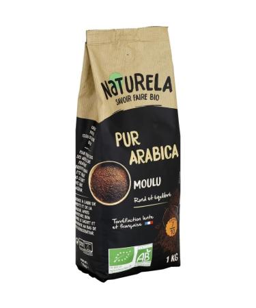 NATURELA - Naturela Caf Moulu Pur Arabica Bio 1Kg - Lot De 2 - Vendu Par Lot