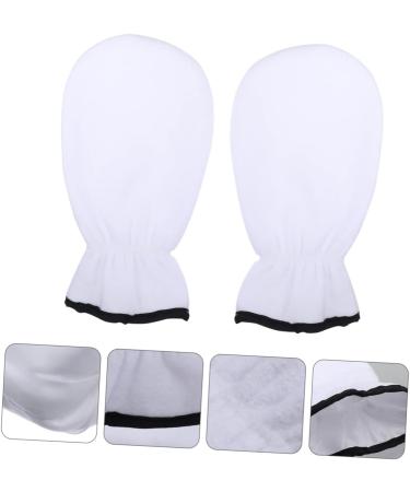 minkissy 2 Pairs Maintenance Care Gloves Paraffin Gloves Paraffin Heated Hand Spa Mittens Cloth Hand Moisturizer Gloves Spa Paraffin Wax Cover White Care Bag Miss Flannel Hand Use - Buy Online on GoSupps.com