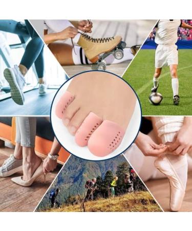 Protective Silicone Toe Caps (14 Pieces) - Breathable Gel for Corns Calluses & Bubbles - Small & Large Sizes - Beige - Buy Online on GoSupps.com