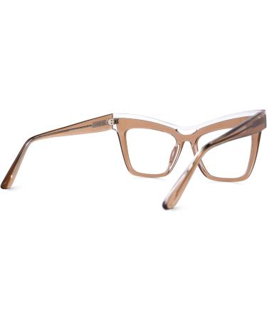 Buy Zeelool Vintage Cat Eye Glasses Frame for Women - Non-Prescription Clear Lens | Stylish & Elegant Design | International Shipping Available - Buy Online on GoSupps.com