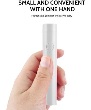 Portable White LED Nail Lamp Pen Single Finger Nail Dryer Light Mini Manicure Tool for DIY Nail Art Perfect for Home and Professional Use - Buy Online on GoSupps.com