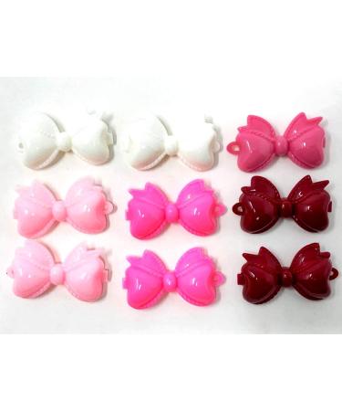 Tara Girls Self Hinge Bow Hair Barrettes 18-Piece Set in Pink Mix - Buy Online on GoSupps.com