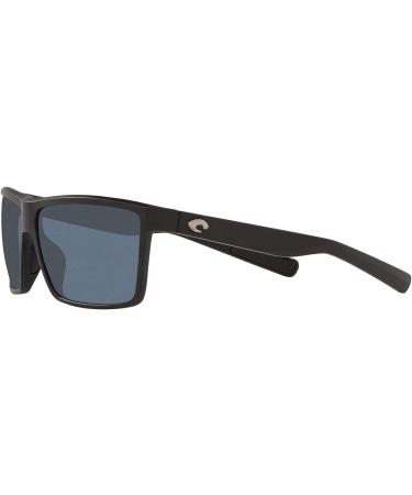 Costa Del Mar Men's Rinconcito Sunglasses - Matte Black/Grey Polarized-580p 60mm - Buy Online on GoSupps.com