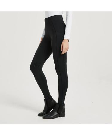 TrustRider Women's Knee-Patch Riding Tights - Black, X-Small - Buy Online on GoSupps.com