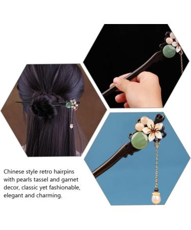 minkissy Hairpin Tassel Hair Stick Hat with Hair Attached for Women Bride Hair Stick Chinese Hair Sticks Hair Chopsticks for Women Buns Hair Fork Accessories Miss Modeling - Buy Online on GoSupps.com