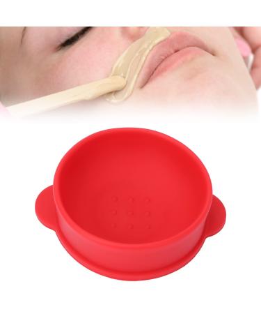 Hair Removal Wax Bowl Replacement Wax Pot for Wax Warmer Beauty Silicone Hair Removal Wax Bowl Accessories (Red)