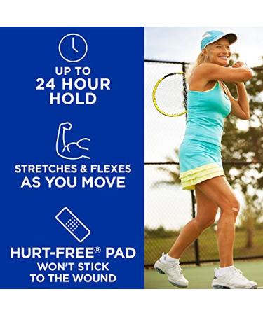 Flexible Fabric Adhesive Bandages - 100 Count  One Size Fits All - Buy Online on GoSupps.com
