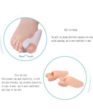 DEAVER Gel Toe Bunion Separator Corrector - 2 Pairs Unisex Soft Protectors for Hallux Valgus Relief - Buy Online on GoSupps.com