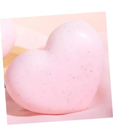 FRCOLOR Heart Shape Handmade Soap - 3pcs Pink Flower Cleansing Soap | International Shipping - Buy Online on GoSupps.com