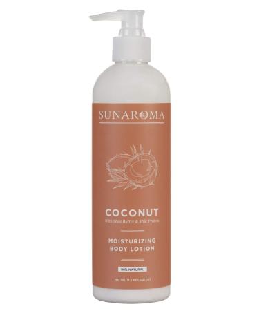 SUNAROMA Lotion Coconut 11.5 Ounce Pump (Moisturizing) (340ml)