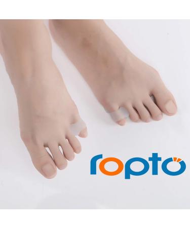 Small Thumb Toe Valgus Corrector - Set of 4 - Hallux Valgus Separator and Bunion Pad for Pain Relief and Protection - Adhesive Gel Pads Included - Buy Online on GoSupps.com