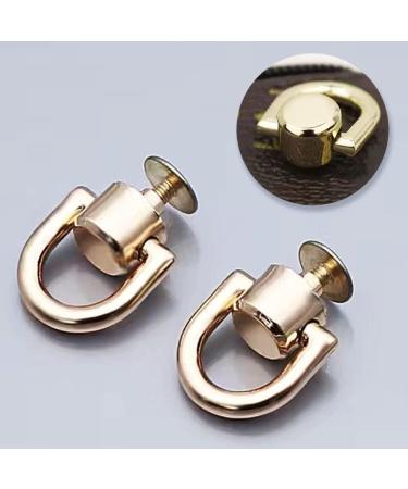 D Rings for Purse  4 PCS Metal D Ring and Stud Screw  360 Degree Rotatable D Rings for Purse  Bag Hardware  Dog Buckles  Purse  DIY Handcraft- Gold Color - Buy Online on GoSupps.com