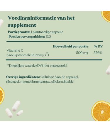 Florida Sunshine Liposomal Vitamin C 500mg - 120 Capsules | Optimized Absorption | Immune Support | Antioxidant Protection | Skin Care & Vitality - Buy Online on GoSupps.com