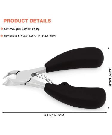 INSGB - Nail Clippers Manicure Set for Thick or Ingrown Toenails Baby Nail Clippers Nail Cutter Toe Nail Clippers for Thick Nails Pedicure Sets for Feet Nail Kit (Half Moon Blades - Buy Online on GoSupps.com