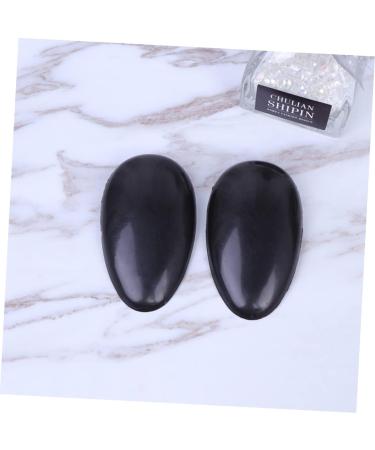 FRCOLOR 50 Pair Ear Protectors for Hair Dryer Heat Hair Styling Tools Hair Coloring Ear Cover Ear Covers for Shower Hairdressing Ear Covers Silicone Earplugs Ear Muffs Accessories Hair Dye 7.5x4cm Black - Buy Online on GoSupps.com