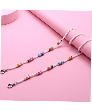 Frcolor 4 Pieces Anti-Drop Chain & Glasses Holder - Fashionable Face Mask Accessories Digital Notepad & Hanging Straps for Ultimate Convenience - Buy Online on GoSupps.com