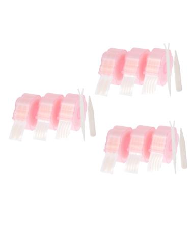 FRCOLOR 9 Rolls Double Eyelid Sticker Invisible Tape Instant Eyelid Tape Eyelid Tape Fiber Transfer Belt 5x5x2.5cmx3pcs Pinkx3pcs