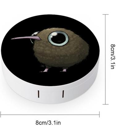 Buy Cute Fat Kiwi Bird Contact Lens Travel Kit | Portable Contact Lens Case with Mirror for Daily Use - Buy Online on GoSupps.com