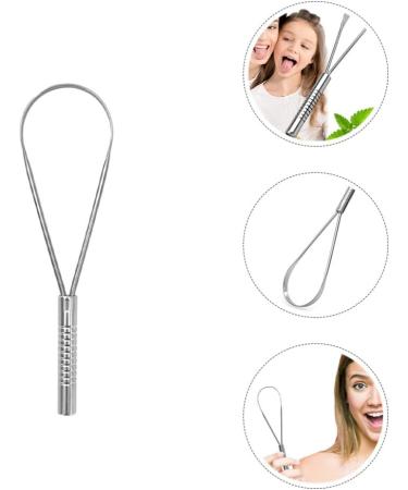 Buy Healvian Stainless Steel Tongue Brush | Portable Tongue Cleaner for Bad Breath Relief | International Shipping Available - Buy Online on GoSupps.com