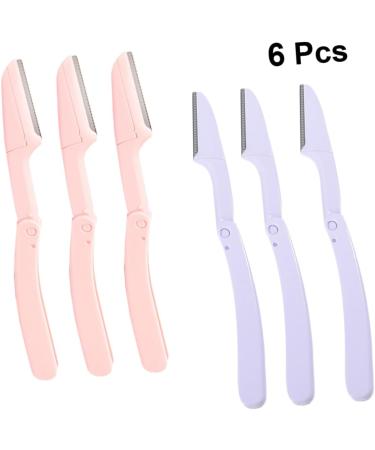 FRCOLOR 18 Pcs Eyebrow Razor Kit - Portable Eyebrow Trimmer & Facial Hair Shaver in Purple - Perfect for Grooming & Beauty Care - Buy Online on GoSupps.com