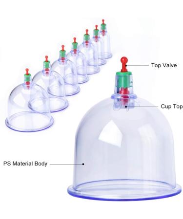 NIMOA Cupping Suction Cups - Traditional Chinese Cupping Massage & Acupuncture Therapy for Pain Relief - Buy Online on GoSupps.com