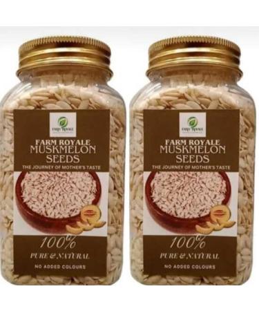 Farm Royale Muskmelon Beej/Kharbuja giri/musk melon -200gm||100% Pure and Natural||Shudh||Handpicked Material||Export quality (400 gm)