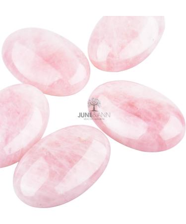June&Ann Natural Rose Quartz Palm Stones for Meditation and Chakra Balancing - Buy Online on GoSupps.com
