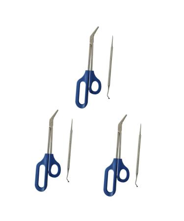 minkissy 3 Sets Nail Trimmer Stainless Steel Nail File Silver Color Grooming Kit Everyday Dal Limas De U as for a Friend Manicure Kit Daily Life Nail Scissors Long Handle Elder