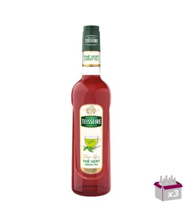 Set of 3 - TEISSEIRE - Green Tea Syrup - 70cL