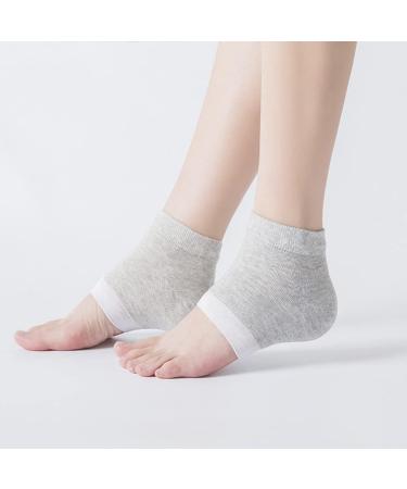 Moisturizing Heel Socks - Heel Socks for Dry Cracked Feet Gel Heel Repair Socks for Cracked Heels Moisture Socks for Women Dry Feet Moisturizing Spa Socks for Overnight Dark Gray - Buy Online on GoSupps.com