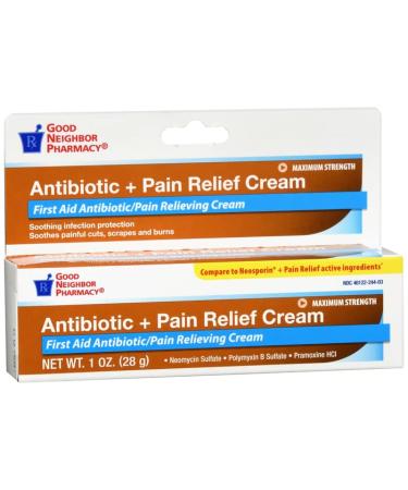 Good Neighbor Pharmacy GNP Antibiotic + Pain Relief Cream 1 Oz