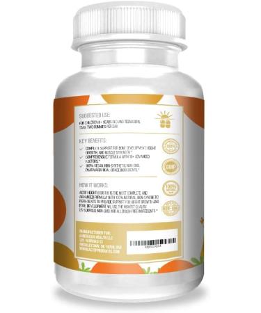 Actif Height Boost Mega Support for Kids and Teens - 60 Strawberry Gummies for Fast Height Growth | Height Supplement with 10+ Factors - Buy Online on GoSupps.com