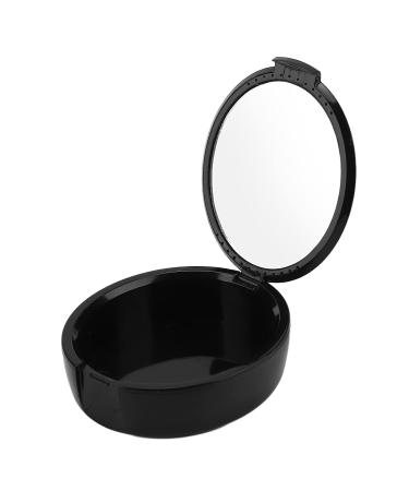 Portable Black Prosthesis Case & Storage Box for False Teeth - Travel-Friendly Retainer Cleaning Cup - Buy Online on GoSupps.com