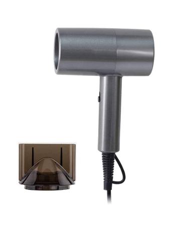 Professional Hair Dryer 1800W Salon Hairdryer Hair Dryer Ionic Travel hairdryer 3 Heat Setting Low Noise DC Motor Concentrator Overheating Protection for Salon and Home Use Gray Small Gift