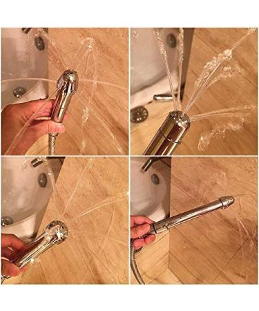 New Nozzle Clean Shower Head 2 Shower Heads 3 Aluminum Cleaner Flushing Cleansing System (Silver) - Buy Online on GoSupps.com