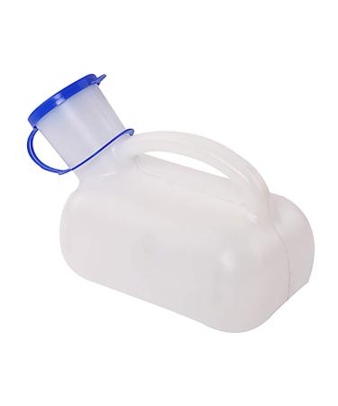 Portable Urinal Bottle with Lid 1000ML Portable Bottle for Male Plastic Material Emergency for Car Travel Traffic Jam Happy