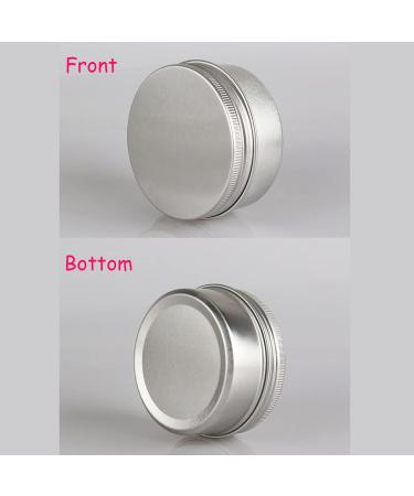 Basic Packing: 12 pcs 80ml Silver Aluminum Jars with Screw Caps - Ideal for Cosmetics & Crafts - Buy Online on GoSupps.com