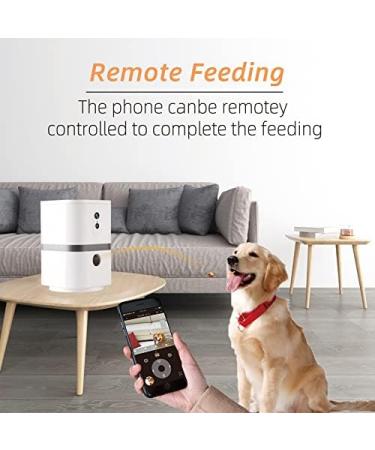 SKYMEE Petalk AI II Dog Camera Automatic Treat Dispenser 5G WiFi Full HD Pet Camera with 180 Pan Full-Room View Night Vision Two Way Audio for Dogs and Cats Compatible with Alexa (Support 5G WiFi) - Buy Online on GoSupps.com